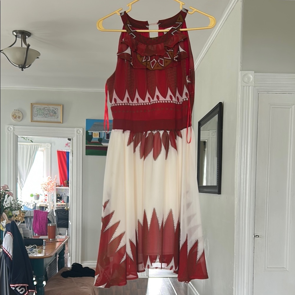 Annabella Red and White Halter dress WORN ONCE